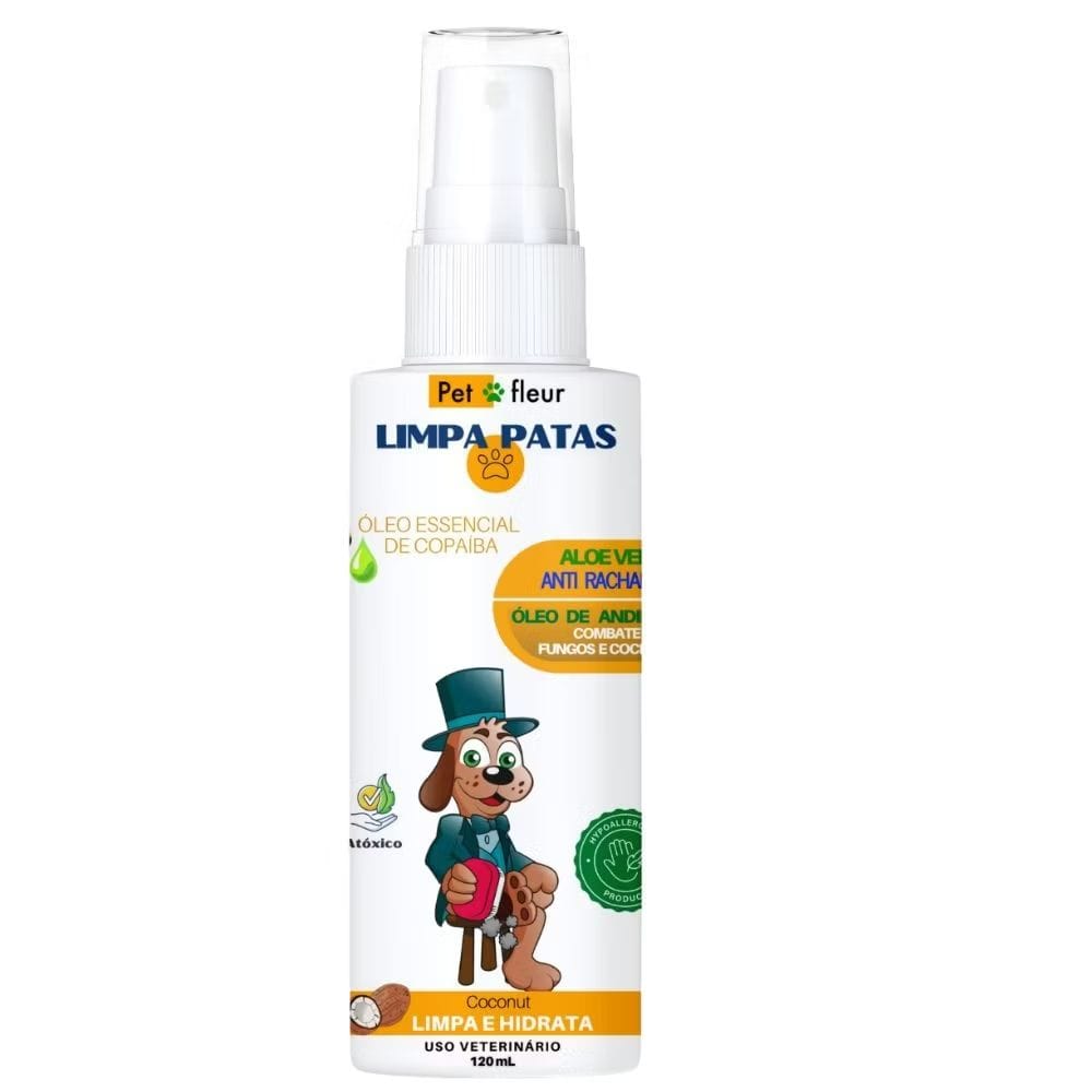 Limpa Patinhas Elimina fungos e Coceira Ultra Hidratante Coconut e Aloe Vera - Cães E Gatos-image