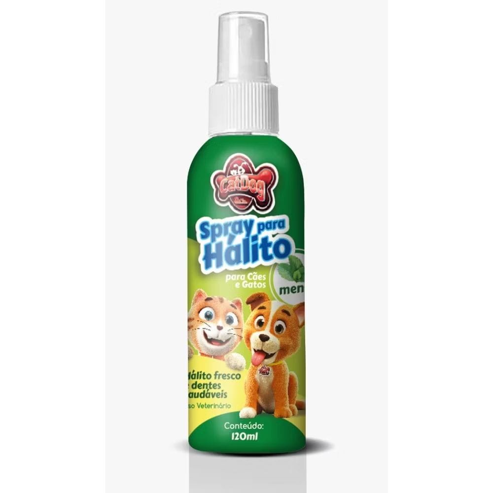 Spray Bucal para Cachorro e Gato 120 ml Contra Mau Halito e Bafo CatDog Pet-image