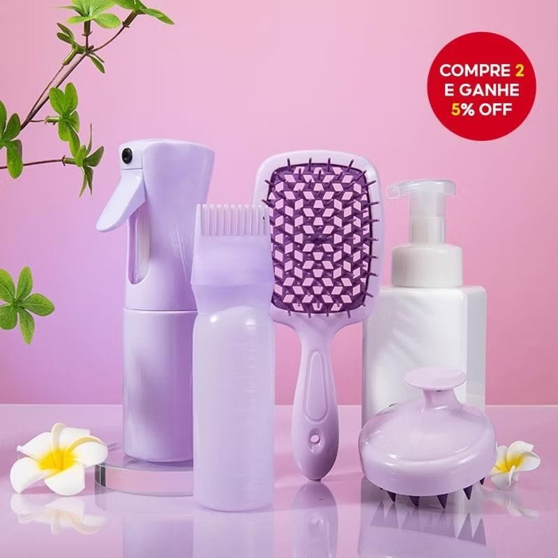 Conjunto De Cuidados Capilares Pente De Cabelo + Frasco De Spray De Alta Pressão De 200 Ml Tintura Oco-image