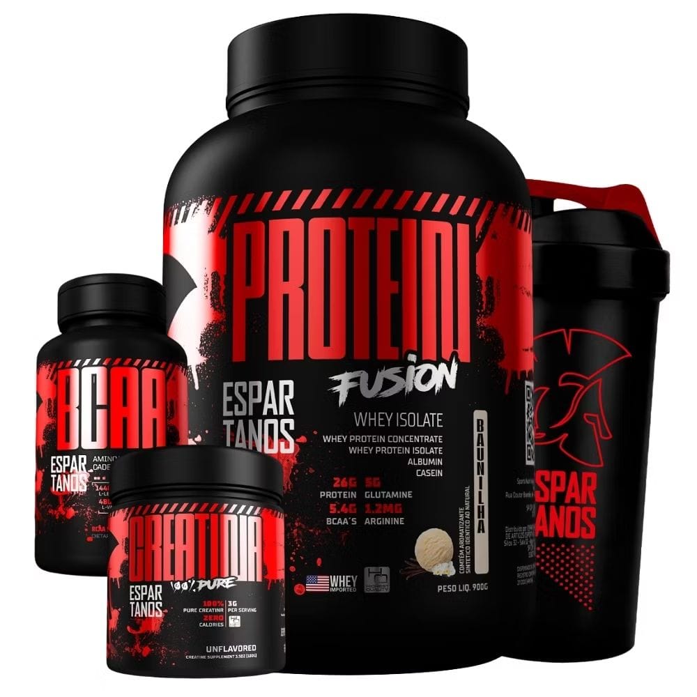 Kit Whey Protein Fusion + Bcaa + Creatina + Shaker-image