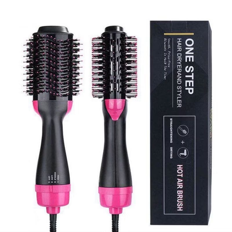Escova Secadora Alisador Elétrica Quente Cabelo Com 3 Em1 Hair Styler 110V-image