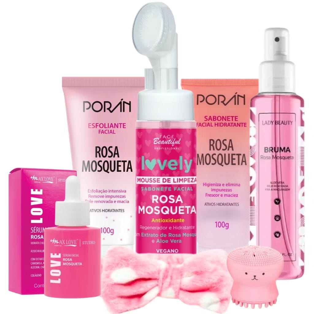 Kit skin care limpeza de pele rosa mosqueta-image