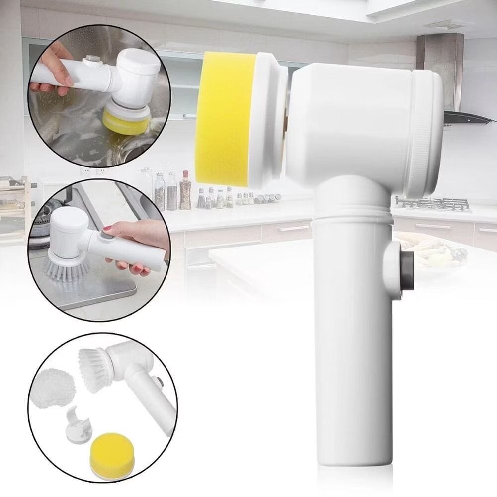 Escova de Limpeza Multifuncional Elétrica 5 em1 Ferramenta Mágica-image