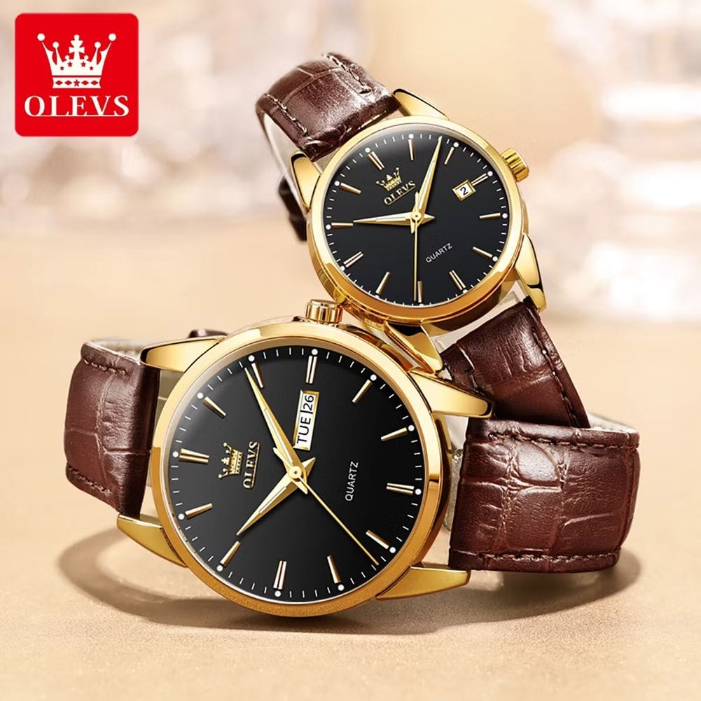 Relógio Masculino Couro Empresariais / Relógios Moda Luxo-image