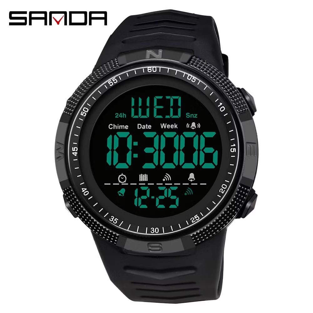Relógio Masculino À Prova D 'Água Mens Sports Relógios Led Digital De Pulso-image