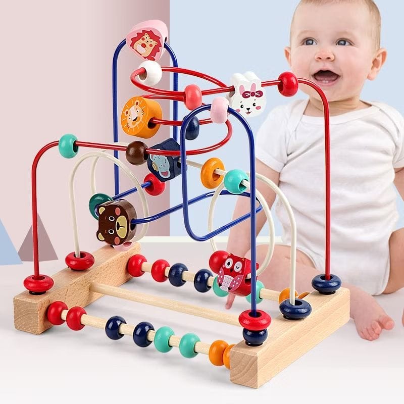 Labirinto Brinquedo Para Crianças Colorido Educativos Deslizante - Treinamento Criança-image