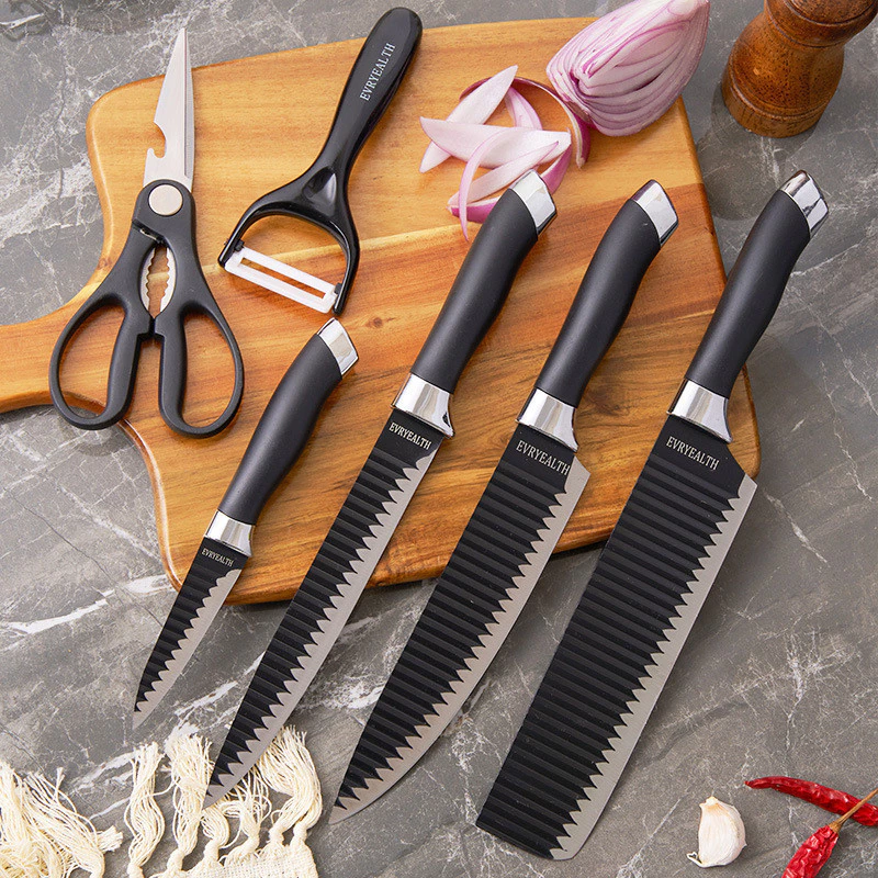 Kit facas de Cozinha/Churrasco Profissional Antiaderente-image